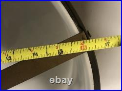 Vintage MCM Large Heavy 3 Light Hanging Ceiling Light Fixture For Rewire