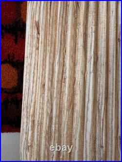 Vintage MCM Mid Century Hanging Swag Drum Textured Pendant Lamp
