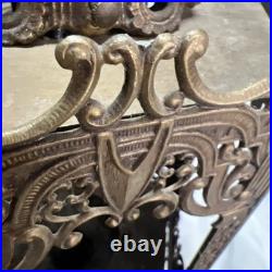 Vintage MCM Ornate Gothic Hanging Swag Lamp Hollywood Regency Pendant GIM 3056
