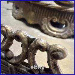 Vintage MCM Ornate Gothic Hanging Swag Lamp Hollywood Regency Pendant GIM 3056