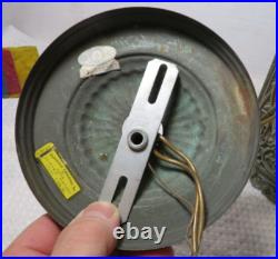 Vintage MCM Regency Cast Metal Gothic Style 5 Color Panel Hanging Swag Lamp