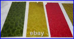 Vintage MCM Regency Cast Metal Gothic Style 5 Color Panel Hanging Swag Lamp