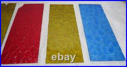 Vintage MCM Regency Cast Metal Gothic Style 5 Color Panel Hanging Swag Lamp