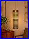Vintage MCM Regency Light Swag Pierced Metal Work Brass Color Withdiffuser 15
