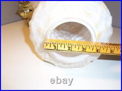 Vintage MCM Retro Swag Glass Pole Hanging Lamp Light Pendant Fixtures PAIR