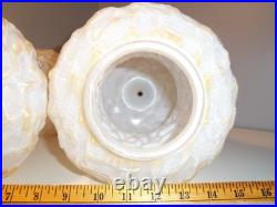 Vintage MCM Retro Swag Glass Pole Hanging Lamp Light Pendant Fixtures PAIR