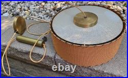 Vintage MCM Round Hanging Pendant Lamp Mid Century Modern 60s Lighting Sconce