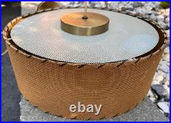 Vintage MCM Round Hanging Pendant Lamp Mid Century Modern 60s Lighting Sconce