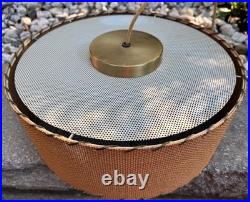 Vintage MCM Round Hanging Pendant Lamp Mid Century Modern 60s Lighting Sconce