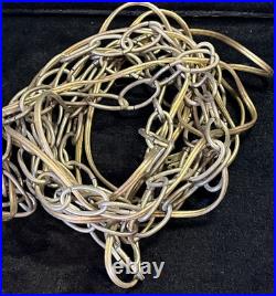 Vintage MCM SWAG Lamp Light White Opalescent Iridescent Glass Shade Pull Chain