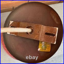 Vintage MCM Virden Pendant Lamp Pink White Glass Mid Century Modern 60s Lighting