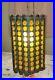 Vintage MID Century Hanging Swag Light Lamp Gold Amber Hollywood Regency Goth