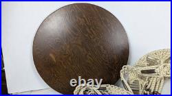 Vintage Macrame Retro Swag Lamp 80 Long With Bottom 19 Diameter Wooden Table