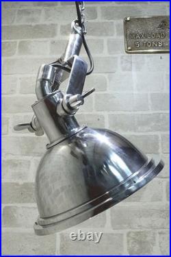 Vintage Marine Aluminum Chain Hanging Cargo Pendant Light Industrial Ship Lamp
