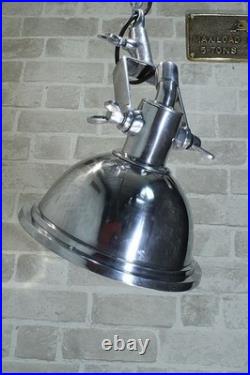 Vintage Marine Aluminum Chain Hanging Cargo Pendant Light Industrial Ship Lamp