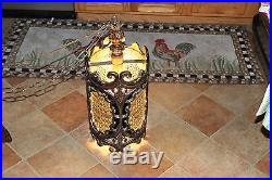 Vintage Medieval Gothic Hanging Chandelier Light Lamp-#1-Gold Color-LQQK