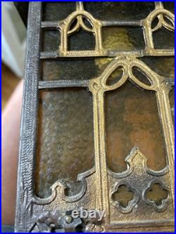 Vintage Mid Century 1960's-70 Goth Amber House Tudor Hanging Swag Lamp/Lights 2