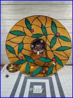 Vintage Mid Century 1960's Floral Hanging Lamp Works