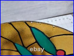 Vintage Mid Century 1960's Floral Hanging Lamp Works