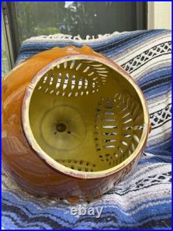 Vintage Mid Century 60s Drip Glaze Swag Lamp Light Mcm