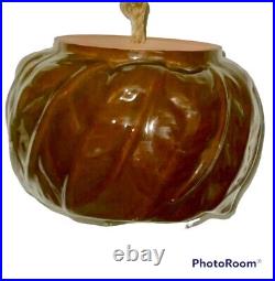 Vintage Mid Century Ceramic Mexican Pottery Pendant Lamp Retro Swag Light