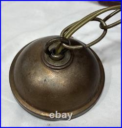 Vintage Mid Century GIM #3045 Painted Metal 5 Panel Lantern Pendent Lamp Light