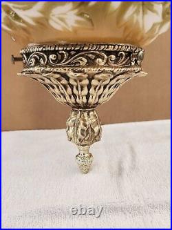 Vintage Mid Century Hanging SWAG LAMP Glass Falkenstein Grapes WORKS