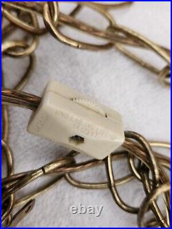 Vintage Mid Century Hanging SWAG LAMP Glass Falkenstein Grapes WORKS