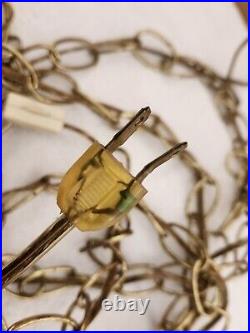 Vintage Mid Century Hanging SWAG LAMP Glass Falkenstein Grapes WORKS