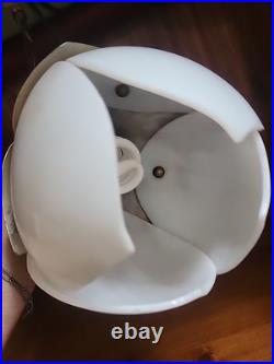 Vintage Mid-Century Lotus Pendant Tulip Hanging Light Fixtures Slag