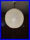 Vintage Mid Century Modern 12 White Spaghetti Swag Light Hanging Lamp WORKS