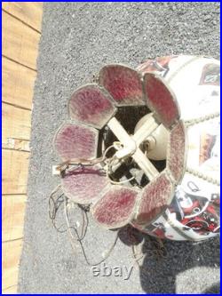 Vintage Mid Century Modern 1960's Poker Room Hanging Ceiling Lamp works As is
