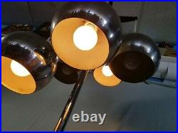 Vintage Mid Century Modern 5 Orb Hanging Eyeball Table Lamp Space Age Retro