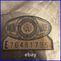 Vintage Mid Century Modern Amber Glass Hanging Swag Lamp MCM