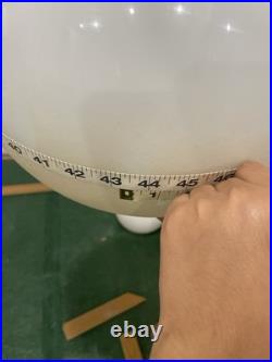 Vintage Mid Century Modern Globe Pendant Light Fixture Frosted Glass