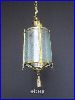 Vintage Mid Century Modern Hollywood Regency Hanging Lamp (Gold Filigree) FX268