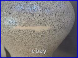 Vintage Mid Century Modern Hollywood Regency Iridescent Glass Hanging Swag Lamp