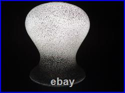 Vintage Mid Century Modern Hollywood Regency Iridescent Glass Hanging Swag Lamp
