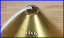 Vintage Mid-Century Modern Jo Hammerborg Danish Brass Ceiling Pendant Light Lamp