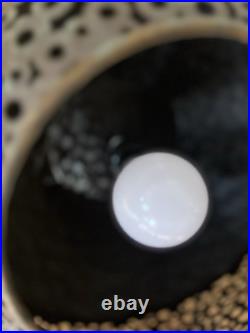 Vintage Mid-Century Modern Metal Light Pendant Hanging Chain Fixture