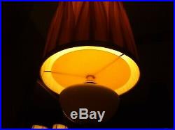 Vintage Mid Century Modern ULTIMATE LOUNGE LIZARD Swag Hanging Lamp Light