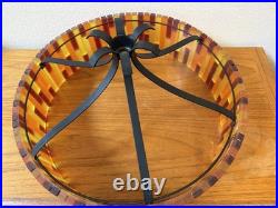 Vintage Mid Century More Fiesta Lucite Acrylic Hanging Light Shade, No Fixture