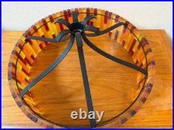 Vintage Mid Century More Fiesta Lucite Acrylic Hanging Light Shade, No Fixture