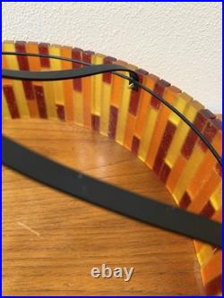 Vintage Mid Century More Fiesta Lucite Acrylic Hanging Light Shade, No Fixture