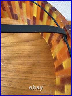 Vintage Mid Century More Fiesta Lucite Acrylic Hanging Light Shade, No Fixture