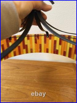 Vintage Mid Century More Fiesta Lucite Acrylic Hanging Light Shade, No Fixture