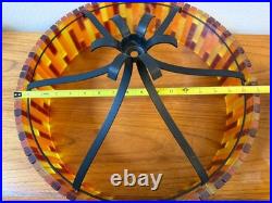 Vintage Mid Century More Fiesta Lucite Acrylic Hanging Light Shade, No Fixture