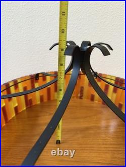 Vintage Mid Century More Fiesta Lucite Acrylic Hanging Light Shade, No Fixture