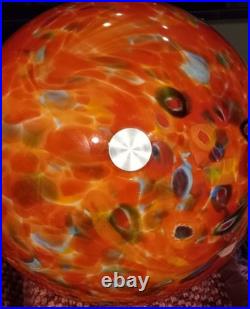 Vintage Milleflori Lugar Seco Solamente Glass Hanging 16 Bowl Light Fixture Vintage Milleflori Lugar Seco Solamente Glass Hanging 16 Bowl Light Fixture