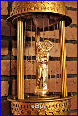 Vintage Mineral Oil Hanging Rain Lamp Fountain Greek Goddess Oil Drip Light